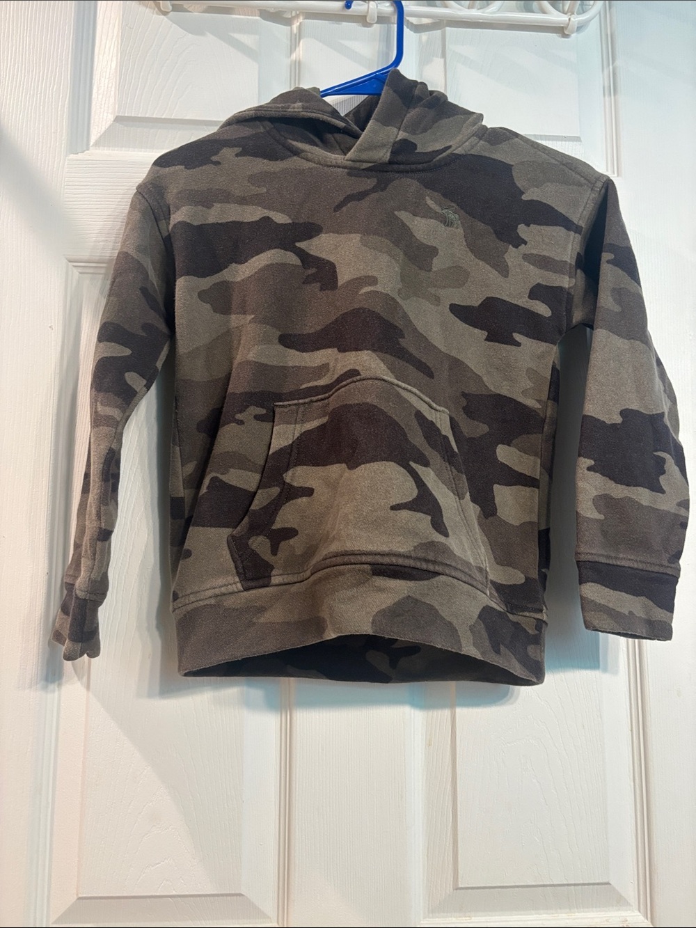 abercrombie kids Olive & Black Camo Pullover Hoodie